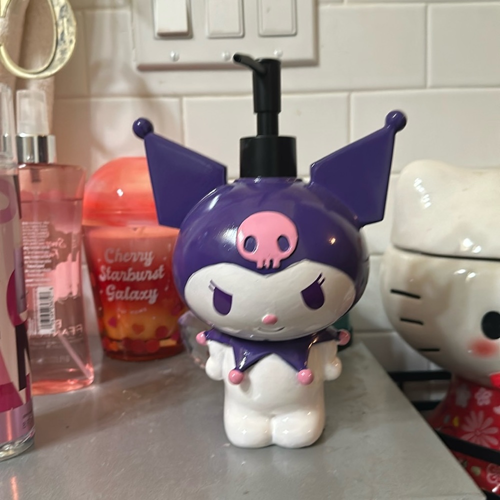 Brand new kuromi soap lotion dispenser.